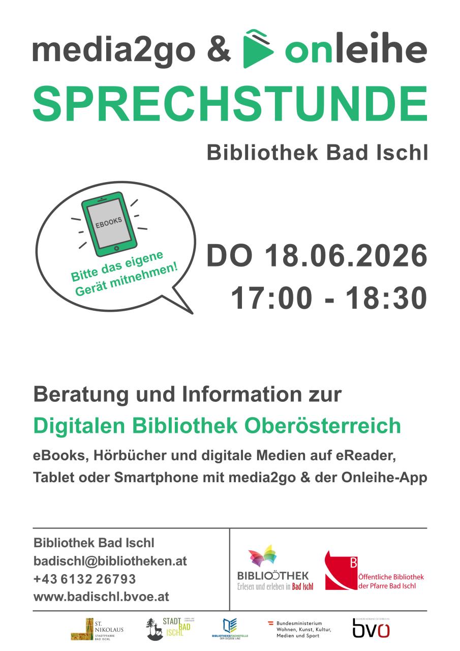 Media2Go Sprechstunde Plakat