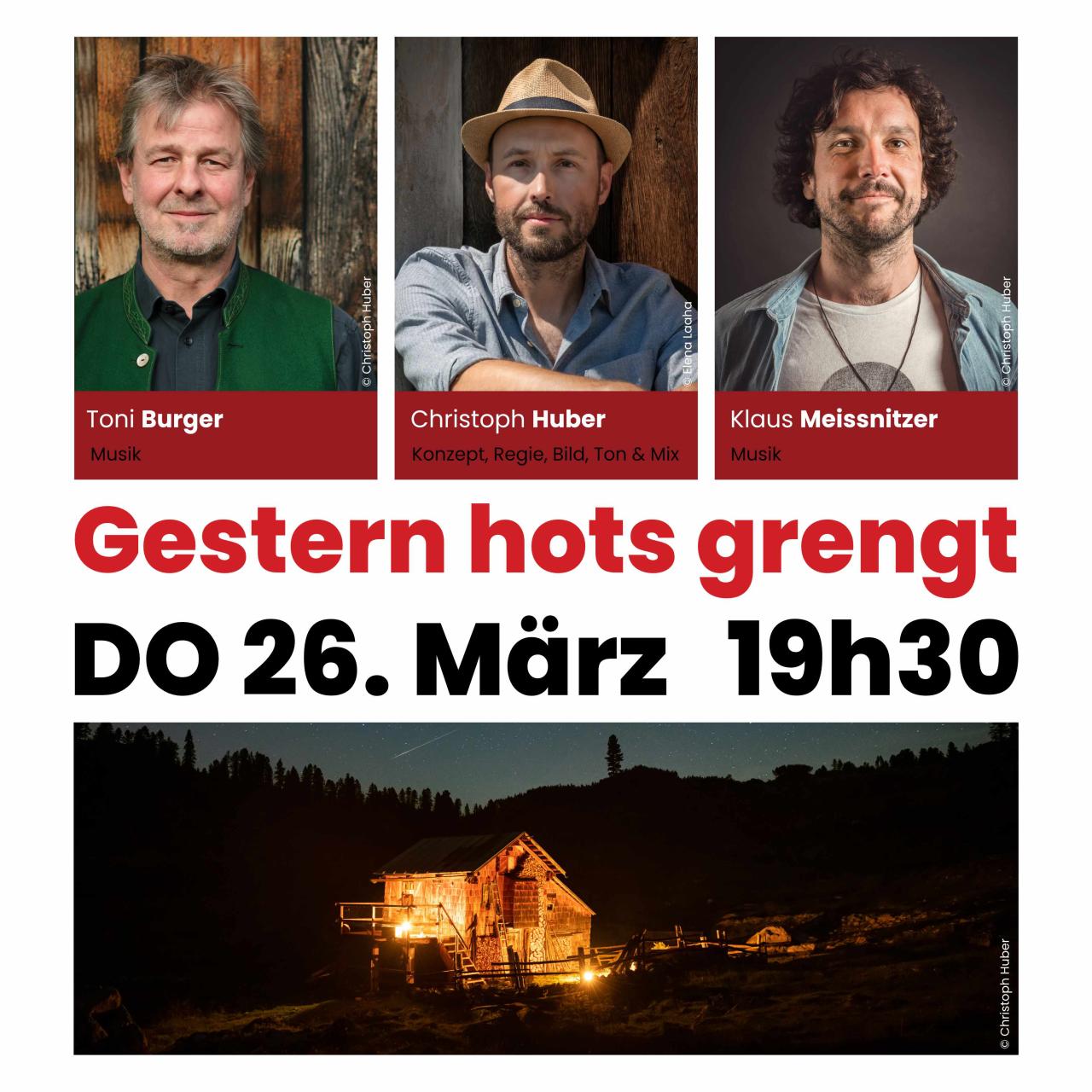 Gestern hots grengt 1x1